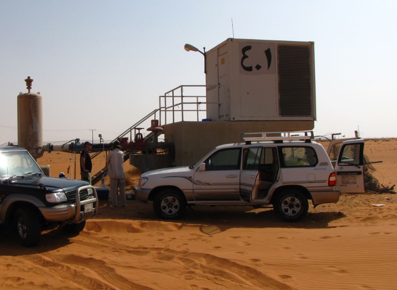 Well Field nahe Riad, Saudi-Arabien